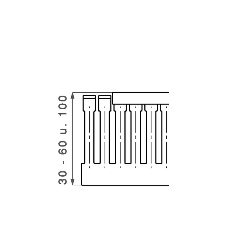 Wiring duct CD 60X80 4/6 GY 2589370000
