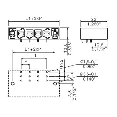 Штекерный соединитель печат SU 10.16HP/09/270F 3.5AG BK BX 1813800000
