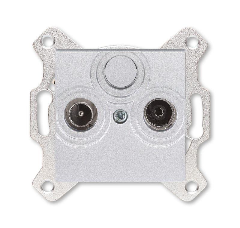 Розетка TV-R Levit оконечная серебр. ABB 2CHH083503A6070