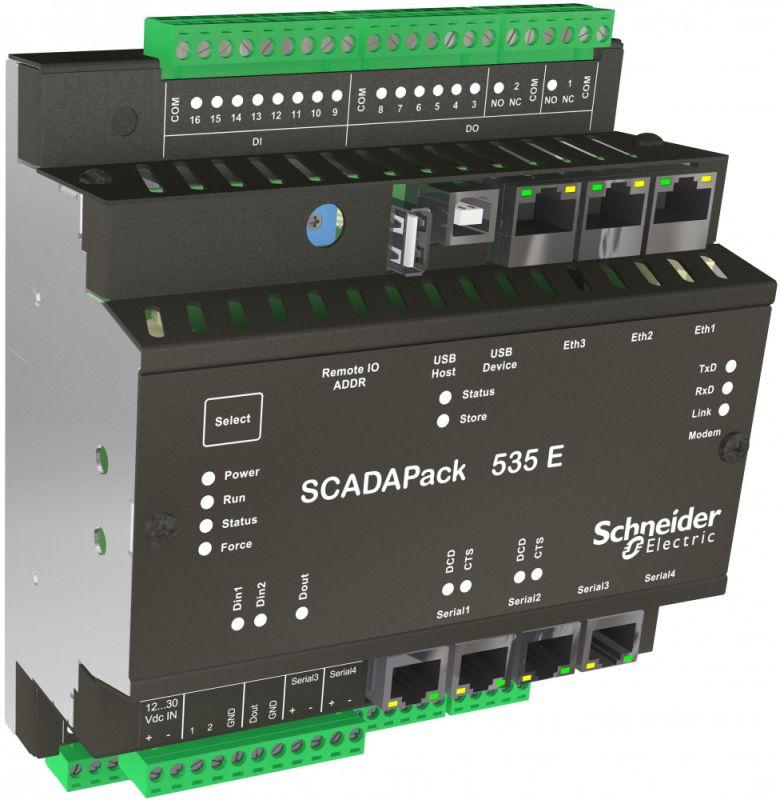 Реле SCADAPack 535E RTU Аутен Logic 4-20мА 24В 2 A/O SchE TBUP535-EC56-AB10S