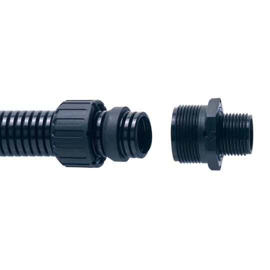 Фитинг AS прямой пласт. d28 M25 черн. (уп.10шт) ABB 7TCA296000R1502