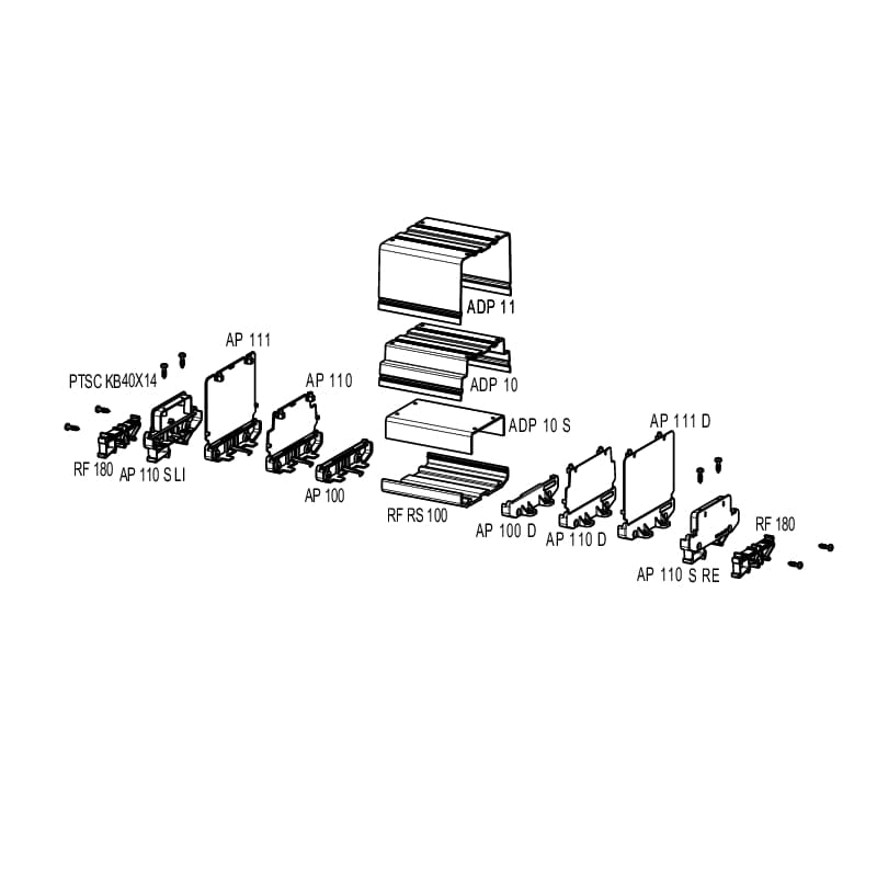 Перемычка PF RS 100 BK SET 160MM 1062430000