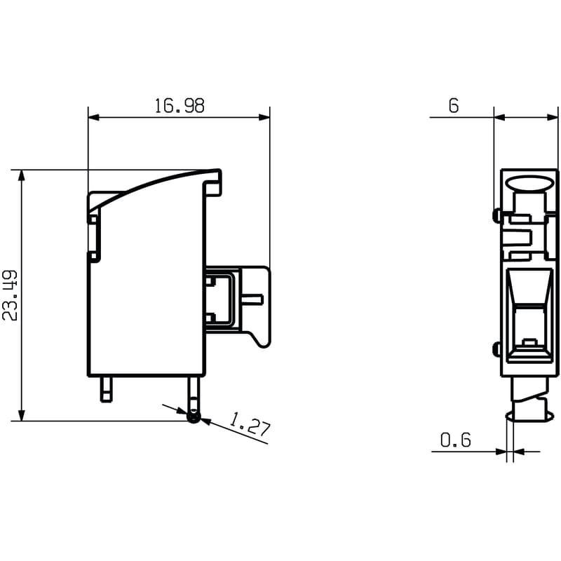 Клемма печатной платы LHZ-SMT L 1.5SN BK BX 1137870000